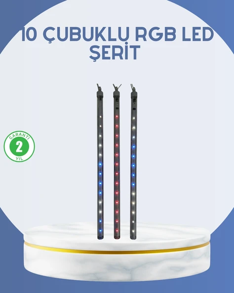 Dış Mekan Led Kayan Yıldız Işığı 10 Çubuk Aydınlatma ürün görseli 1