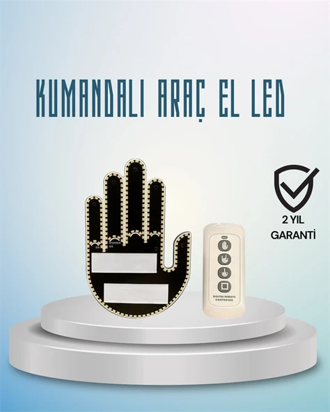 Aracınız İçin Eğlenceli Güvenli İletişim: Led Jest Lambası, Uzaktan Kumandalı, Kolay Montaj ürün görseli 1