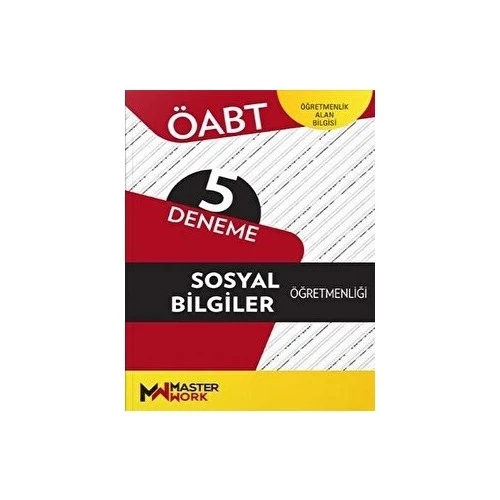 Öabt Sosyal Bilgiler Öğretmenliği 5 Deneme Master Work ürün görseli 1