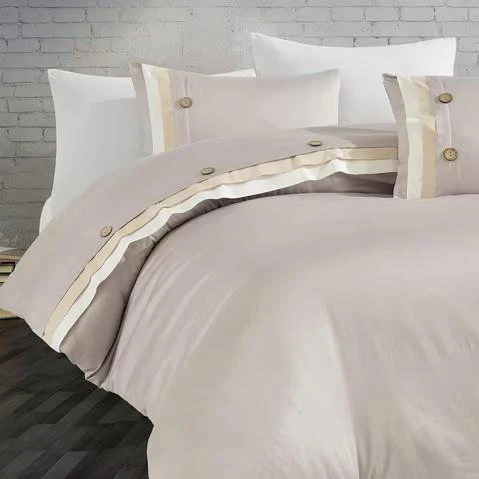 Nazik Home Este Pamuklu Nevresim Takımı Krem Çift Kişilik ürün görseli 1