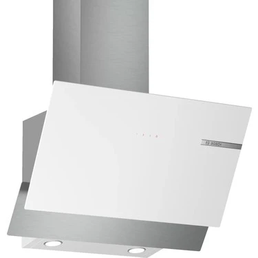 Bosch DWK65AD20R Beyaz Cam Eğimli 60CM Davlumbaz ürün görseli 1
