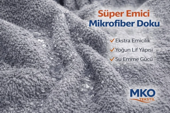 SÜPER EMİCİ MİKROFİBER PREMİUM 3'LÜ MOP BAŞLIĞI SETİ - Resim 5