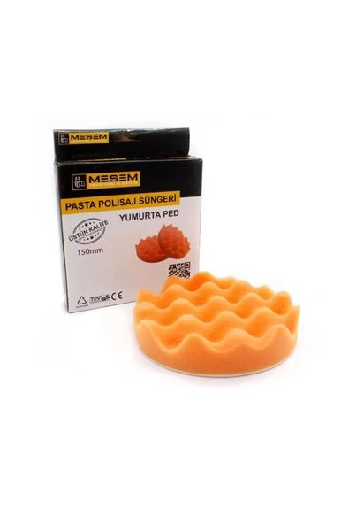 Meşem Pasta Polisaj Süngeri Cırtlı 150mm - Resim 3