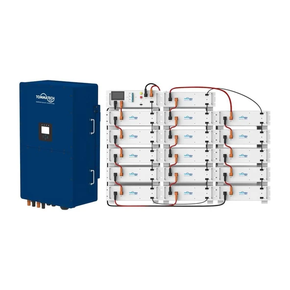 TommaTech Trio Hybrid M50W 61.44 kWh Enerji Depolama Sistemi Paketi ürün görseli 1