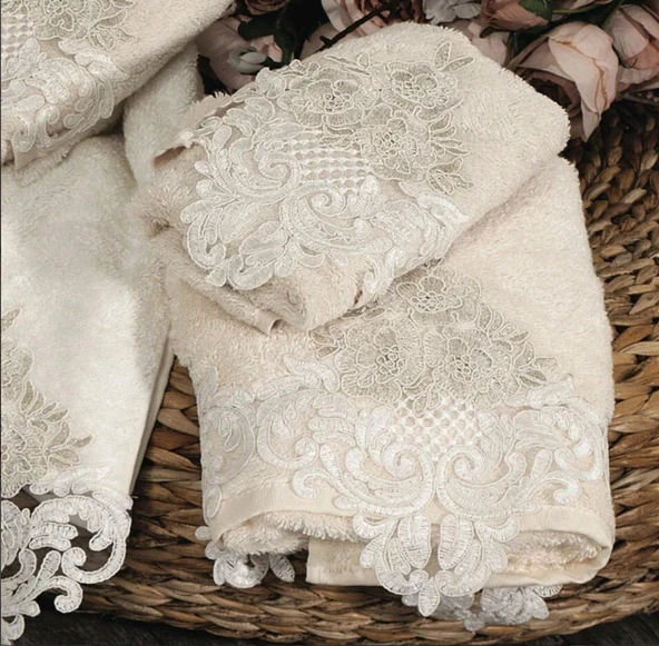 Nazik Home Firuze Havlu Bej 90X150 ürün görseli 1