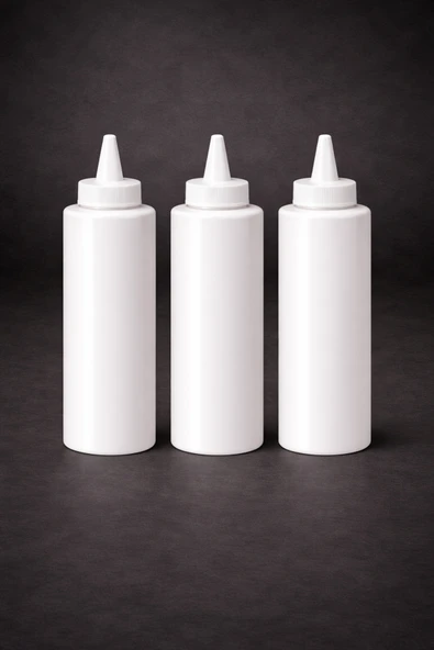 İstanbul Horeca Sosluk Sıkma Şişesi 3 Adet 250 ML BPA Free Mayonez Sos Şişesi Endüstriyel Kullanım ürün görseli 1