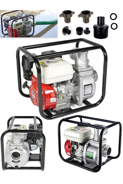 Meşem Yüksek Basınç 2 Inc Yakıt Cimrisi 7 Hp Benzinli Su Motoru 30 Metre Dik Basınç ürün görseli 1
