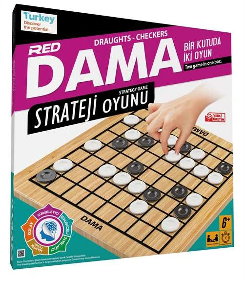REDKA DAMA RD5126 2İN1 STRATEJİ KUTU OYUNU 6+ ürün görseli 1