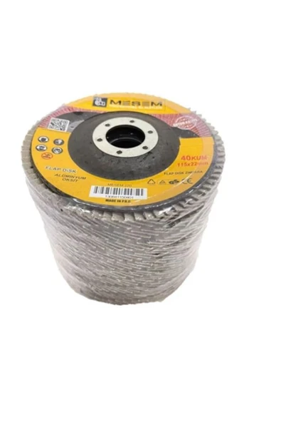 Meşem Flap Disk Zımpara 60 Kum 115x22mm (10 Adet) ürün görseli 1