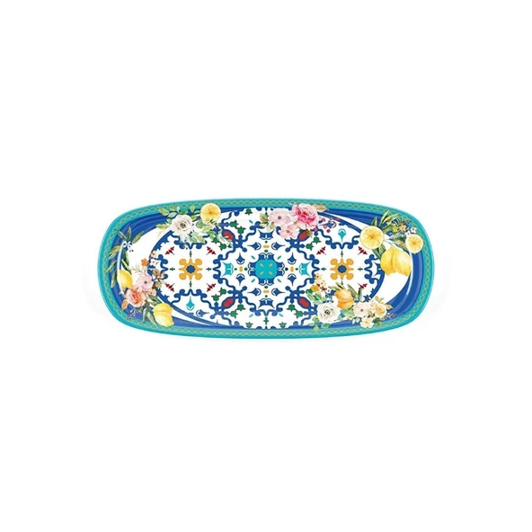 Guzzini Flower Lemon Kayık Tabak 39,5 cm x 21,5 cm x 2,5 cm ürün görseli 1