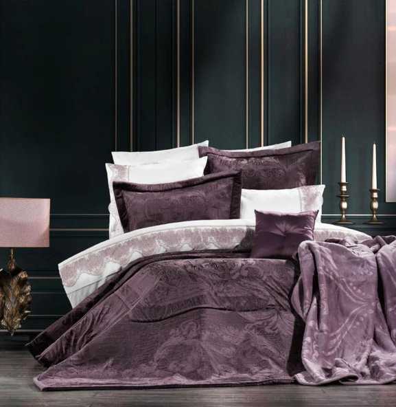 Zebra Casa Nora 3'lü Set Mürdüm ürün görseli 1