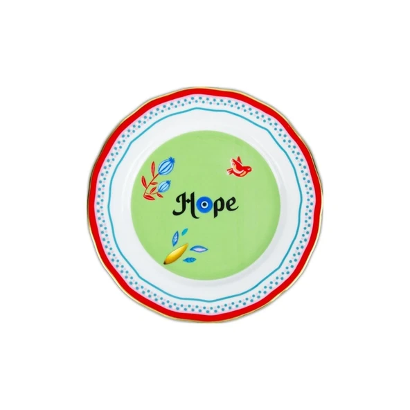 Baci Milano Mamma Mia Hope Yazılı Tabak 22 Cm ürün görseli 1