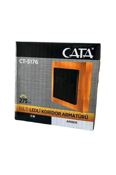 Cata CT-5176 A 3W Ledli Koridor Armatürü (Amber) ürün görseli 1