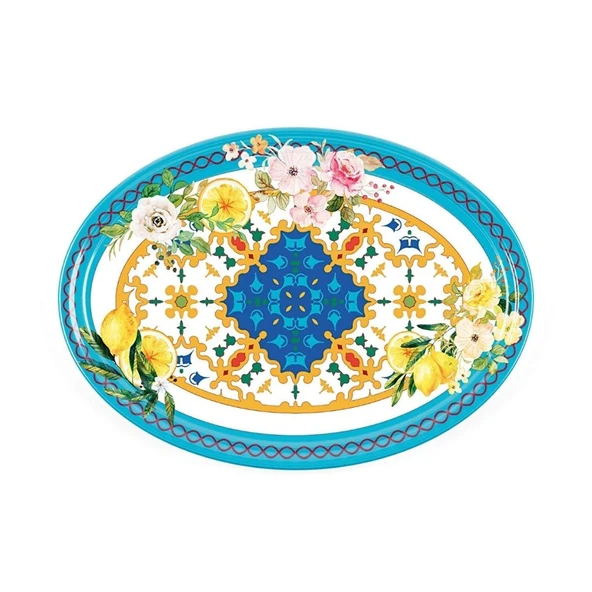 Guzzini Flower Lemon Oval Tabak 50 cm x 36 cm x 3 cm ürün görseli 1