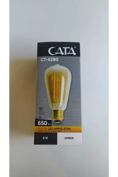 Cata 8 W Rustik Led Ampül E27 2700k Ct-4290 - Resim 5