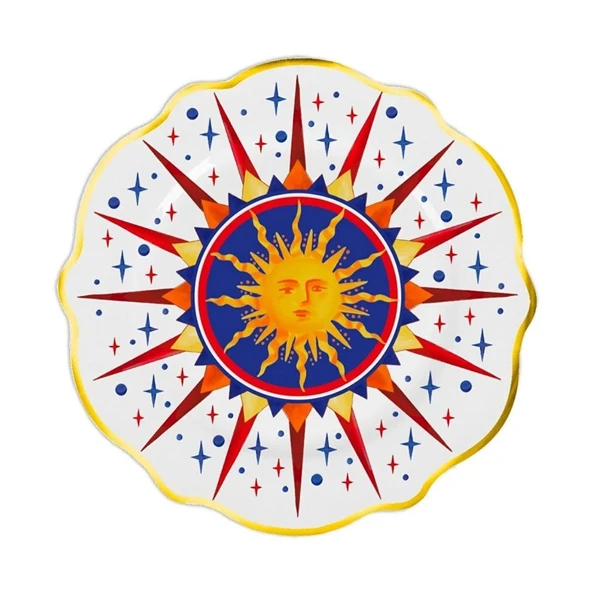 Baci Milano Dolce Vita Güneş Desenli Tatlı Tabağı 21 Cm ürün görseli 1