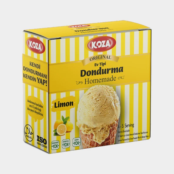 Koza Limon Ev Tipi Dondurma Tozu ürün görseli 1