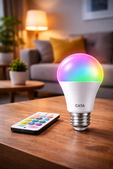 Cata RGB Ampul Uzaktan Kumandalı Renk Değiştirebilen ürün görseli 1