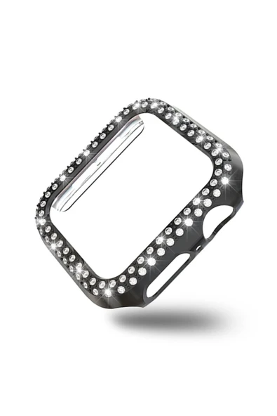 Coverzone Watch 7 41mm Ile Uyumlu Sert Çerçeve Diamond Kapak Watch 7 41mm Koruyucu Kılıf Siyah ürün görseli 1