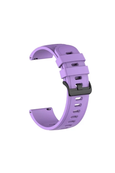 Coverzone Galaxy Watch S4 Ile Uyumlu Kordon 42 Mm Solid Color Spor Kayış Termoplastik Ent Kaliteli Lila ürün görseli 1