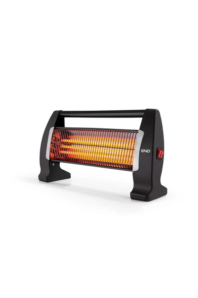 End ELEKTRİKLİ 3 CAMLI DEVRİLME EMNİYETLİ 1500W QUARTZ AYAK ISITICISI ürün görseli 1