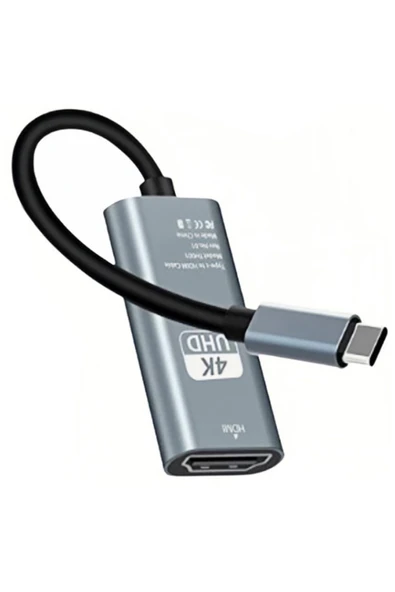 Coverzone Type-C to HDMI Kablo, 4K 30Hz Yüksek Hızlı, Tip C to hdmi Kablo USB C to HDMI Görüntü Aktarım ZR859 ürün görseli 1