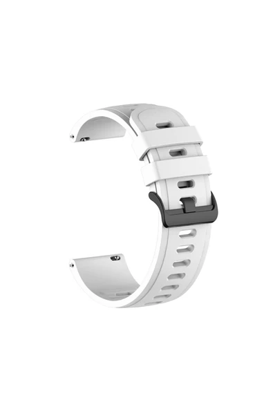 Coverzone Huawei Watch Gt3 Ile Uyumlu Kordon (42mm) Solid Color Spor Kayış Termoplastik Ent Kaliteli Beyaz ürün görseli 1