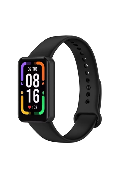 Coverzone Xiaomi Redmi Smart Band Pro Ile Uyumlu Saat Kayışı Ent Kaliteli Spor Saat Termoplastik Siyah ürün görseli 1