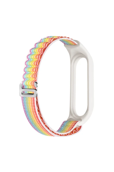 Coverzone Xiaomi Mi Band 3 Ve Mi Band 4 Ile Uyumlu Akıllı Bileklik Alpen Loop Yedek Kordon Çift Katmanlı Kumaş ürün görseli 1