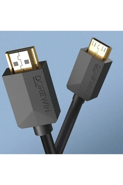 Coverzone Micro HDMI to HDMI 1.5 Metre 1080P 4K Destekli Görüntü ve Ses Aktarım Kablosu ZR1230 Siyah ürün görseli 1