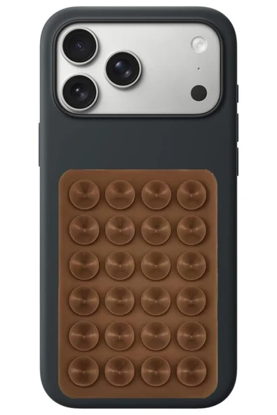 Coverzone Vantuzlu Telefon Tutucu Stand Güçlü Silikon Yapışkanlı Cam Masa Uyumlu Pratik Telefon Standı -hsn* ürün görseli 1
