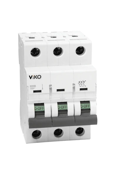 VİKO 3 X 16A 4.5KA OTOMATİK SİGORTA B TİPİ (4VTB-3B16) ürün görseli 1