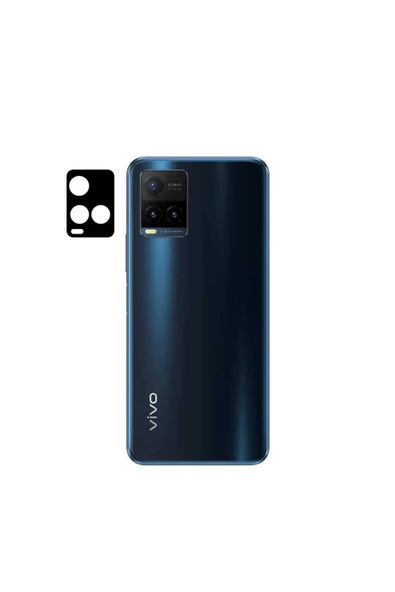 Coverzone Vivo Y21s Için Uyumlu 3d Curve Kamera Camı Siyah ürün görseli 1