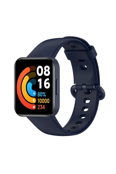 Coverzone Xiaomi Redmi Watch 2 Lite ile uyumlu Saat Kayışı Kaliteli Spor Saat Renkli Lagniappe Silikon Kordon ürün görseli 1