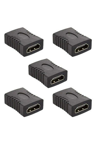 Coverzone 5 Adet HDMI Ara Birleştirici Dişi Dişi Adaptör 1080p Full HD Kablo Uzatma TV Monitör Uyumlu ürün görseli 1