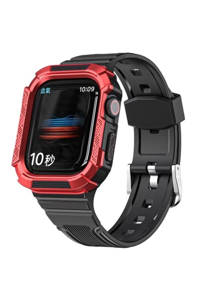Coverzone Watch 5 Uyumlu Double Protect 38-40 mm Firmino Antishok Kordon Kırmızı ürün görseli 1