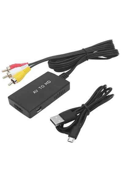 Coverzone AV'den HDTV'ye Dönüştürücü HDMI ile Rca Av/cvsb L/r Video 1080P ile Uyumlu (AV to HDTV) ZR1125 ürün görseli 1
