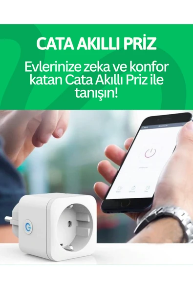 Cata CT-4010 Akıllı Wifi Priz - Tüm Elektronik Ürünleriniz Kontrol Altında ürün görseli 1