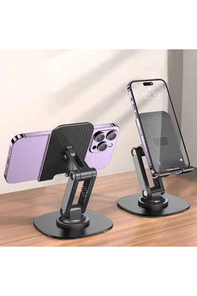 Coverzone Katlanabilir Stant Business Model ABS + Silikon Materyal Tablet Akıllı Telefon Standı S118 ürün görseli 1