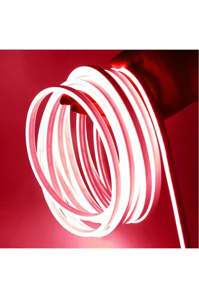 YCL Esnek Neon Hortum Led - Kırmızı Işık 220V RULO 120 LEDLİ 1 METRE ürün görseli 1