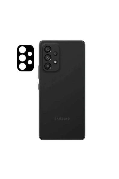 Coverzone Galaxy A53 5g Için Uyumlu 3d Curve Kamera Camı Siyah ürün görseli 1