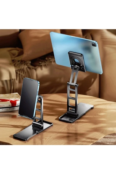 Coverzone Telefon Ve Tablet Stant Açısı Ayarlanabilir Business Model A Sınıfı Malzeme Döner Ipad Uyumlu Tc06 ürün görseli 1