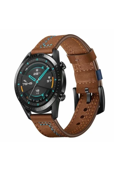 Coverzone Galaxy Watch 42mmderi Kordon Kahverengi ürün görseli 1