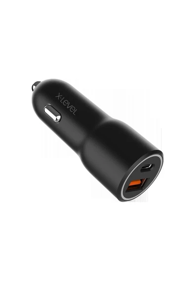 X-Level X-chargerdrivemax 38w Çift Portlu Hızlı Araç Şarj Aleti-pd&qc Destekli Type-c Ve Usb,xc4055 ürün görseli 1