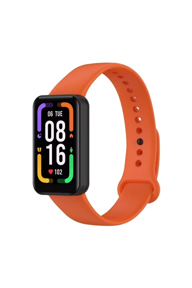 Coverzone Xiaomi Redmi Smart Band Pro Ile Uyumlu Saat Kayışı Ent Kaliteli Spor Saat Termoplastik Turuncu ürün görseli 1