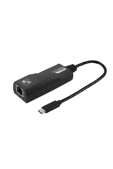 Coverzone Type-C Ethernet Adaptör 1000 mbps Gigabit LAN Type-C to RJ45 Çevirici (NRT-1049) ürün görseli 1