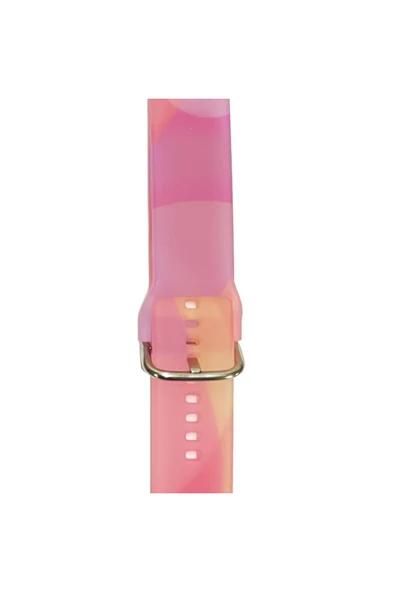 Coverzone Galaxy Watch 3 45mm Ile Uyumlu Kayış Renkli Desenli Erstwhile Kordon Gum ürün görseli 1