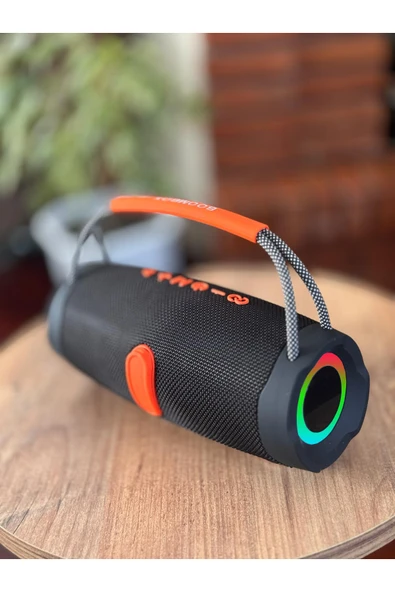 Coverzone RGB Işıklı Kablosuz Speaker Bluetooth Hoparlör Taşıma İpli Type-C Şarj USB ve TF Kart Girişli  Pro 3 ürün görseli 1
