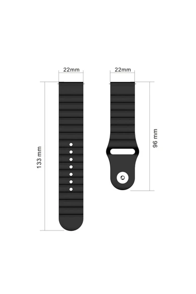 Coverzone Huawei Watch 3 Pro Ile Uyumlu Dalgalı Quintessential Kabartma Quintessential Kordon Turuncu ürün görseli 1