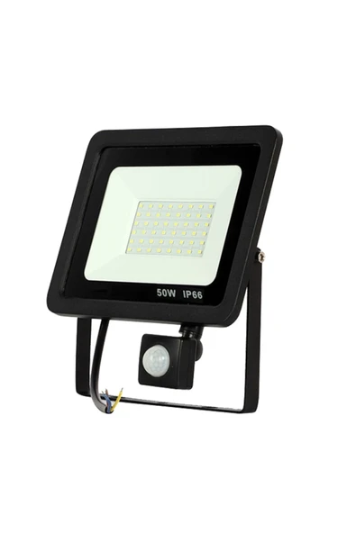 YCL 50 W Sensörlü Dob Led Projektör - Beyaz Işık (6500k) - Ip65 - Al-s-2050b ürün görseli 1